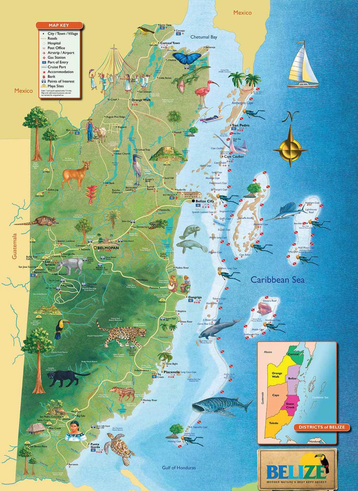Belize port mapu