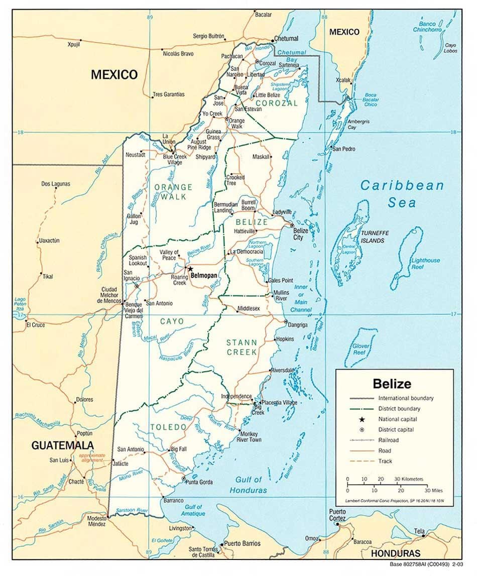 Belize riek mapu