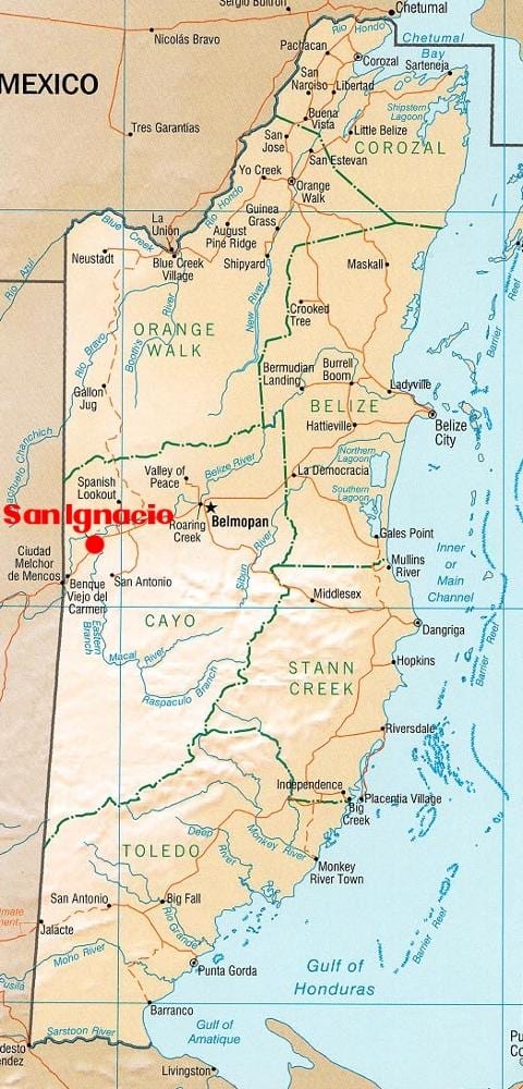 Mapu san ignacio Belize