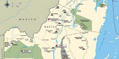 Mapa sibun rieky Belize